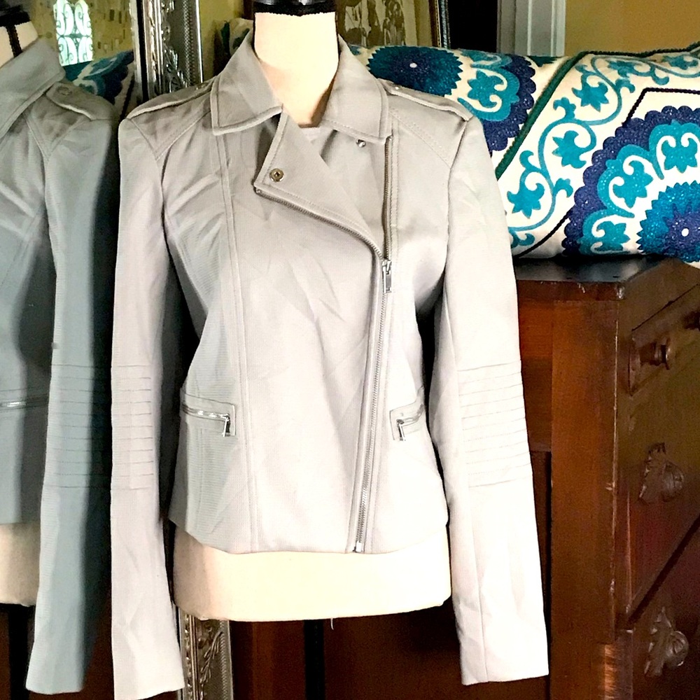 Banana Republic gray moto jacket!